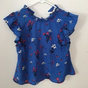 Sleeveless Ruffled Blouse